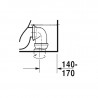 DURAVIT ME by Starck 37 x 65 cm WC kombi misa, variabilný odpad, biela 2172090000