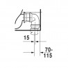 DURAVIT ME by Starck 37 x 65 cm WC kombi misa biela s glazúrou Hygiene Glaze 2170092000