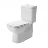 DURAVIT D-Code - WC kombi misa, Vario odpad, s HygieneGlaze, alpská biela 21180920002