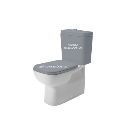 DURAVIT D-CODE kombi WC misa VARIO odpad,,bez nádrže a sedátka biela, 21180900002