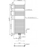 Novaservis vykurovacie teleso rovné 450 x 1200 mm, chróm 450/1200/RS,0