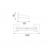 NIMCO Simona držiak na uterák dvojitý 61 x 11,5 chróm SI 7261D-26