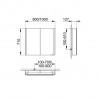 KEUCO Somaris skrinka zrkadlová 80 x 71 x 12,7 cm 2-dvierka (asymetrické) s osvetlením 14502002210