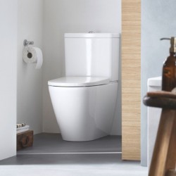 DURAVIT D-NEO kombi WC Rimless + nádržka + sedátko s pomalým sklápaním SoftClose biela, 2002090000+0944000085+ 0021690000