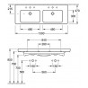 VILLEROY & BOCH Subway 2.0 dvojumývadlo 130x47cm Biela Alpin 7175D001