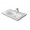 DURAVIT Dura Style nábytkové umývadlo 80 x 48 cm asymetrické, s prepadom, biele s úpravou Wonder Gliss 23268000001