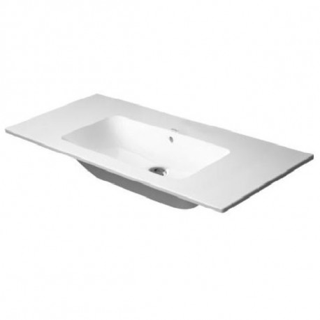 DURAVIT ME by Starck 103 x 49 cm nábytkové umývadlo s prepadom, bez otvoru pre batériu, biele s úpravou WonderGliss 2336100060