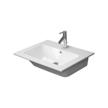 DURAVIT ME by Starck 63 x 49 cm nábytkové umývadlo, s prepadom, biele s úpravou WonderGliss 23366300001