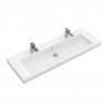 VILLEROY & BOCH Subway 2.0 umývadlo nábytkové 1300x470 mm, s prepadom, s otvormi na dve batérie, biela 7176D201