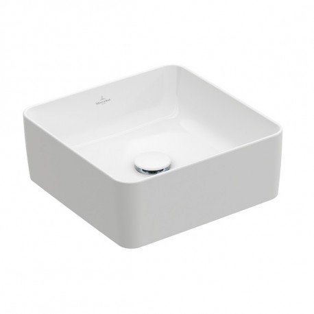 VILLEROY & BOCH Collaro umývadlo na dosku 38 x 38cm bez prepadu biela C+ 4A2138R1