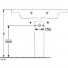 Villeroy & Boch SUBWAY 3.0 umývadlo na skrinku s prepadom s otvorom pre batériu , 1000 x 470 mm, Stone White Ceramic Plus , 4A7