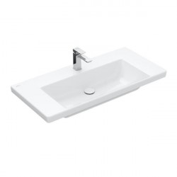 Villeroy & Boch SUBWAY 3.0 umývadlo bez prepadu s otvorom pre batériu 1000 x 470 mm, Biela Alpin Ceramic Plus, 4A70A2R1