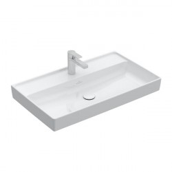 VILLEROY & BOCH Collaro - umývadlo 800x470 mm, bez prepadu, otvor na batériu, alpská biela 4A3381R1