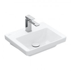 Villeroy & Boch SUBWAY 3.0 umývadlo 1-otvor pre batériu bez prepadu, 450 x 370 mm, Biela Alpin CeramicPlus