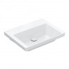 Villeroy & Boch SUBWAY 3.0 umývadlo na skrinku bez prepadu bez otvoru pre batériu , 600 x 470 mm, Biela Alpin , 4A706301