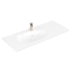 VILLEROY & BOCH Antao umývadlo na skrinku 1200 x 500 mm s otvorom pre batériu, bez prepadu ľavé Stone White C+ 4A77L2RW