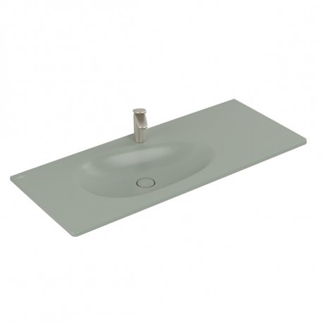 VILLEROY & BOCH Antao umývadlo na skrinku 1200 x 500 mm s otvorom pre batériu, bez prepadu ľavé Morning Green C+ 4A77L2R8