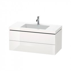 DURAVIT L-CUBE skrinka s umývadlom závesná, 1000 x 500 x 480 mm, biela lesklá, LC6928O2222