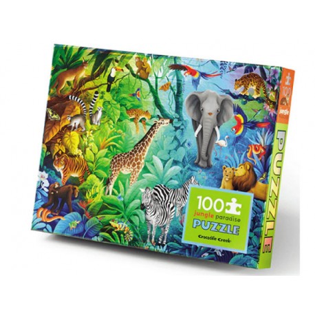 Crocodile Greek Puzzle holografické Džunglový raj 100ks