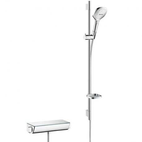 Hansgrohe Raindance Select E sprchový set 120 3jet 90cm s termostatom Ecostat Select biela/chróm, 27039400