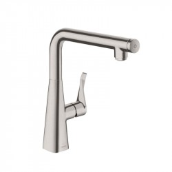 Hansgrohe Metris Select M71 drezová batéria 260 s tlačítkom Select vzhľad nerez14847800