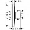 Hansgrohe Ecostat S termostatická batéria pod omietku chróm 15755000