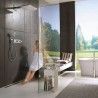 Hansgrohe RainSelect termostatická sprchová batéria pre 5 spotrebičov s držiakom k telesu pod omietku, biela/chróm, 15358400