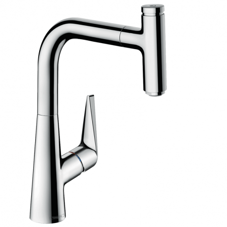 Hansgrohe Talis Select M51 drezová batéria 220 s vyťahovacím výtokom 1jet, sBox, a tlačítkom select chróm 73852000