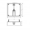 Hansgrohe Raindance E základné teleso na hornú sprchu 400x400 pre montáž stropnej sprchy 26254180