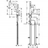 Hansgrohe Talis Select M51 drezová batéria 220 s vyťahovacou sprškou 2jet, sBox, chróm 73868000