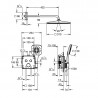 GROHE Professional Rainshower SmartControl 310 systém sprchový podomietkový termostatický chróm 34865000