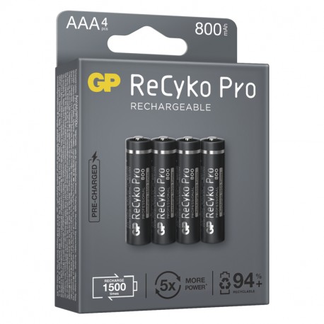 GP NIMH 800 mAh R03/B4 Recyko Pro