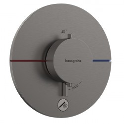 HANSGROHE ShowerSelect Comfort S batéria sprchová podomietková termostatická pre 1 spotrebič kartáčovaný čierny chróm