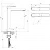 RAVAK Chrome II batéria umývadlová stojanková 300 mm, vyvýšená, bez výpuste, BeCool chróm X070449