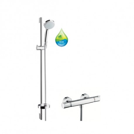 Hansgrohe Croma 100 sprchový set Vario EcoSmart 9lit/min s termostatom Ecostat Comfort a tyčou 0,9m chróm 27033000