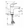 Hansgrohe Focus páková umývadlová batéria 100 CoolStart, EcoSmart, chróm, 31509000