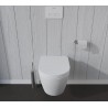 Duravit ME By Starck 37 x 57 cm závesná WC misa Rimless, Durafix, biela s úpravou WonderGliss 25290900001