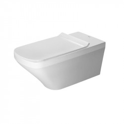 DURAVIT Dura Style Vital závesná WC misa 37 x 70 cm Rimless pre telesne postihnuté osoby, upevnenie Durafix, biela 2559090000