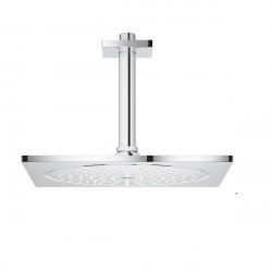 Grohe Rainshower F-Series 10" 1jet EcoJoy stropná hlavová sprcha so sprchovým ramenom 142 mm chróm 26071000