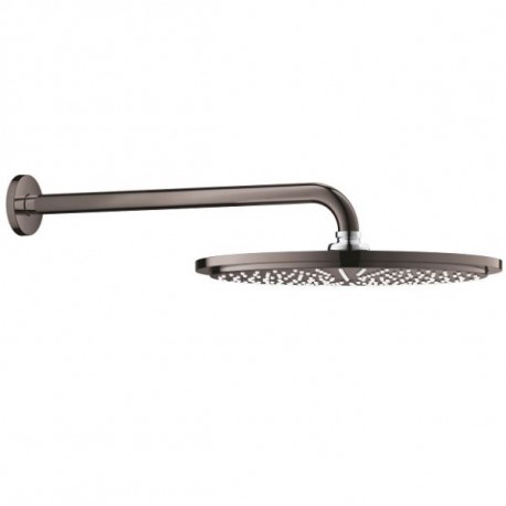 Grohe Rainshower hlavová sprcha Cosmopolitan 310 1jet EcoJoy s ramenom 380 mm, Hard Graphite, 26066A00