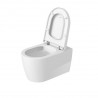 DURAVIT ME by Starck závesná WC misa 37 x 57 cm s WC sedátkom SoftClose biela Rimless Hygiene Glaze 45790920A1