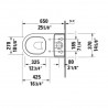 DURAVIT D-NEO kombi WC Rimless + nádržka + sedátko s pomalým sklápaním SoftClose biela, 2002090000+0944000085+ 0021690000