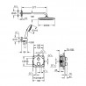 GROHE Precision systém sprchový podomietkový termostat chróm 34883000