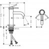 HANSGROHE Tecturis S 110 batéria umývadlová stojanková, EcoSmart+, kartáčovaný bronz 73311140