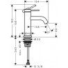 HANSGROHE Tecturis S 80 batéria umývadlová stojanková pre studenú alebo predom namiešanú vodu, EcoSmart+, kartáčovaný bronz 733