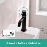 HANSGROHE Tecturis S 80 batéria umývadlová stojanková pre studenú alebo predom namiešanú vodu, EcoSmart+, matná čierna 73313670