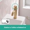 HANSGROHE Tecturis S 80 batéria umývadlová stojanková s odtokovou súpravou s tiahlom kartáčovaný bronz 73302140