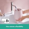 HANSGROHE Tecturis S 110 batéria umývadlová stojanková s odtokovou súpravou s tiahlom chróm 73310000