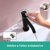 HANSGROHE Tecturis S 110 batéria umývadlová stojanková s odtokovou súpravou s tiahlom matná čierna 73310670