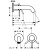 HANSGROHE Tecturis S batéria umývadlová podomietková s výtokom 16,5 cm chróm 73350000